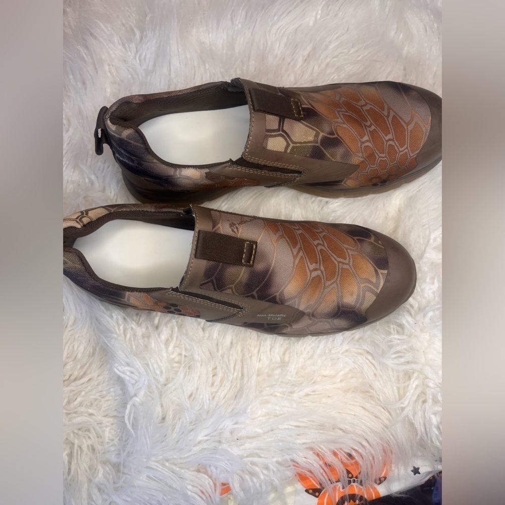 Double H Men's Kryptek Slip-On Shoes - Tan and Brown - Picture 3 of 5